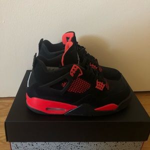 Retro Jordan 4s. Red thunder.